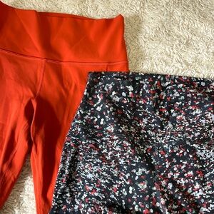 Set of 2 leggings, Lululemon and Athleta